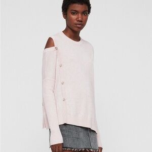 All Saints | Black Asymmetrical Sweater